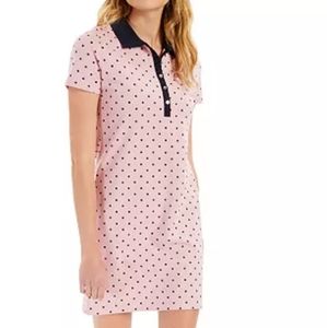 Tommy Hilfiger Pink & Blue Polka Dot Dress